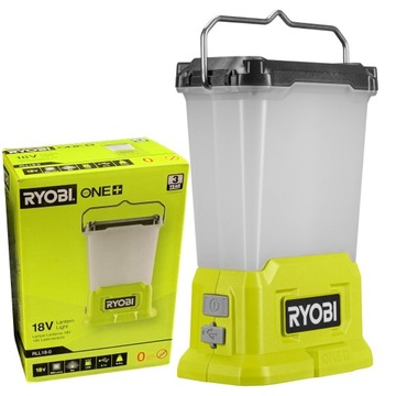 RYOBI СВЕТОДИОДНЫЙ ЛАМПА ДЛЯ КЕМПИНГА ФАКЕЛ ДЛЯ МАСТЕРСКОЙ 850 Лм USB ПОРТ RLL18-0 ONE+