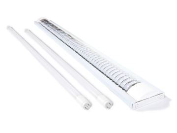 OPRAWA R2 NATYNKOWA 2x120 + 2x ŚWIETLÓWKA LED 18W 6000K