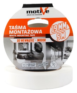 TAŚMA SAMOPRZYLEPNA 2 STRONNA PIANKOWA GRUBA MOCNA