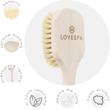 ЩЕТКА LOVESPA TAMPICO С РУЧКОЙ ДЛЯ МАССАЖА ТЕЛА