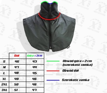 Kołnierz Komin Ocieplający Motocyklowy Wodoodporny Ciepły Polar Unisex r. M