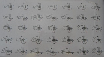 GRAPHITE FREZY do drewna KSZTAŁTOWE WIDIA zestaw 35szt TRZPIEŃ 8mm 56H240