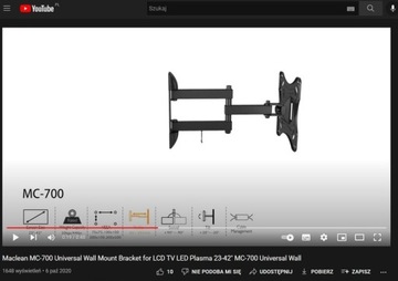 КРОНШТЕЙН ДЛЯ ТЕЛЕВИЗОРА, ЖК-дисплея, светодиодного монитора, VESA