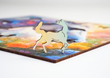 Деревянный пазл 25 х 25 см Лошадь 150 деталей Деревянный пазл