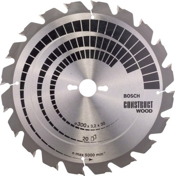 BOSCH PIŁA TARCZOWA CONSTRUCT WOOD 300*3,2*30/Z20
