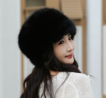 ШАПКА ЖЕНСКАЯ ЗИМНЯЯ, ТЕПЛАЯ МЕХОВАЯ, МОДНАЯ, ЭЛЕГАНТНАЯ МЕХОВАЯ ВЕРХНЯЯ