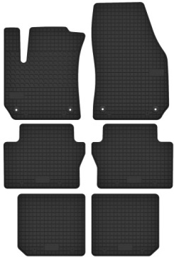 Gumové koberce pro Opel Zafira B (7 Osob) (2005-2011) Bez Zápachu Premium