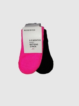 RESERVED Rękawiczki niemowlęce, zimowe 2-pak 6-9M