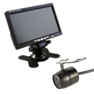 Monitor do Kamery cofania + KAMERA do samochodu ZESTAW do Parkowania 7 cali