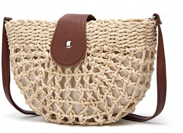 Сумка на плечо BOHO BASKET HALF MOON WOVED