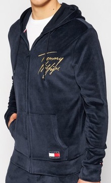 Bluza Tommy Hilfiger Velour MĘSKA Oh Hoodie r. XL