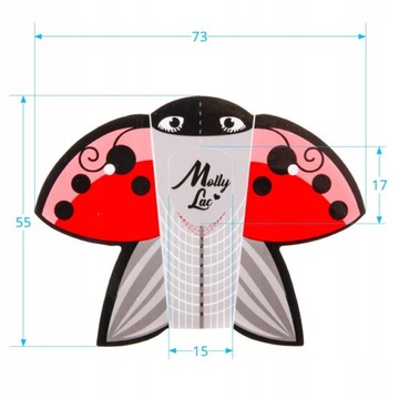 500 ШАБЛОНОВ НОГТЕЙ в форме божьей коровки, биедронка