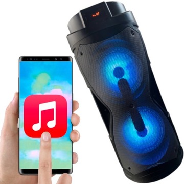 BOOMBOX PRZENOŚNY GŁOŚNIK BLUETOOTH LED TUBA MP3