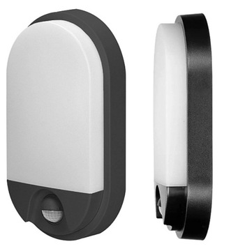 NEFRYT LED 15W, oprawa ogrodowa z czujnikiem ruchu, 1100lm, IP54, 4000K,