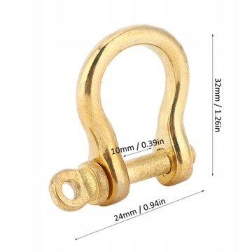 2 комплекта анкерных скоб из чистой латуни U-типа