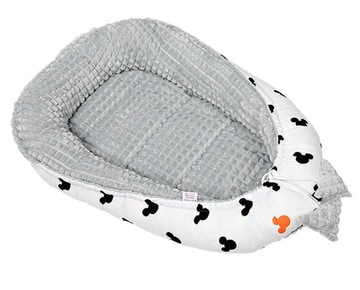 KOKON NIEMOWLĘCY DWUSTRONNY MINKY BAWEŁNA OTULACZ