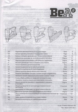 Степлер столярный пневматический BeA 92/32-632C