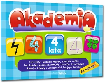 AKADEMIA 4 LATA +32 naklejki - Greg