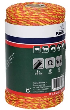 PLECIONKA OGRODZENIOWA PASTUCHA 250M FARMA