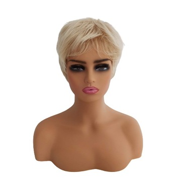 Peruka jasny blond krótka bob + czepek GRATIS