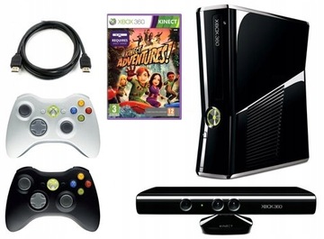 XBOX 360 Slim + 250 ГБ + KINECT + 2 xPAD ORIGINAL + RGH! БЕЗОТКАЗНАЯ МОДЕЛЬ!