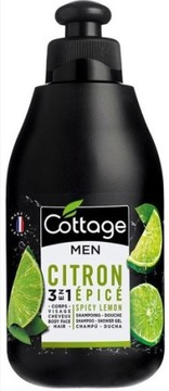 Cottage Spicy Lemon Męski Żel pod Prysznic 3w1 250ml