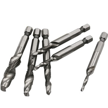 TYTANOWE WIERTŁA GWINTUJĄCE DO GWINTÓW ZESTAW