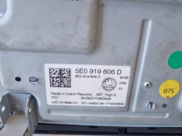SKODA KAROQ НАВИГАЦИОННЫЙ ДИСПЛЕЙ 5E0919605D