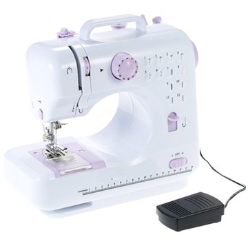 МИНИ-ШВЕЙНАЯ МАШИНКА МАЛЕНЬКАЯ ПЕДАЛЬ 12 СТЕЖКОВ АККУМУЛЯТОРНАЯ МЕХАНИЧЕСКАЯ ПОРТАТИВНАЯ