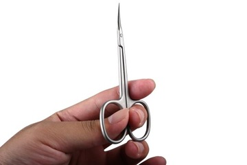 Профессиональные ножницы для ногтей и кутикулы, хирургические щипцы, серебристая сталь.