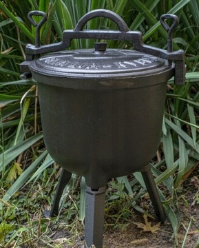 Казан чугунный 8л, здоровый, вместительный, прочный, большой, семейный, в подарок