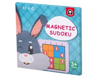 Gra logiczna łamigłówka magnetyczne sudoku 3+