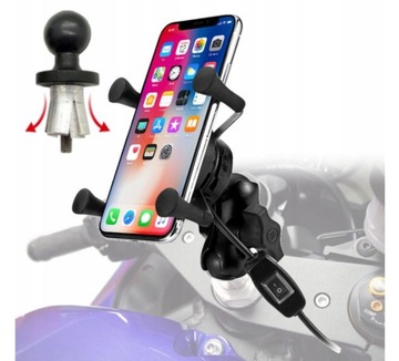 Держатель для телефона на мотоцикле Индуктивный держатель для телефона на рулевой трубке