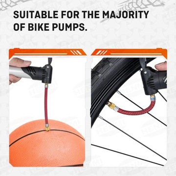 Адаптер велосипедного клапана автомобильный воздушный насос компрессор шаровая игла