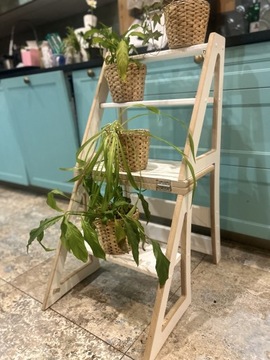 СТУЛ + ЛЕСТНИЦА + ПОЛКА 3в1 сейф деревянный белый ECO SMART