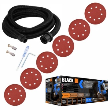 ШЛИФОВКА ДЛЯ ШТУКАТУРКИ GIRAFFE, БЕЗ ПЫЛИ + LED BLACKTOOLS 750W ЧЕРНАЯ