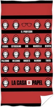 Ręcznik bawełniany Papierowy Dom - La casa de papel - Grupa Złodziejska