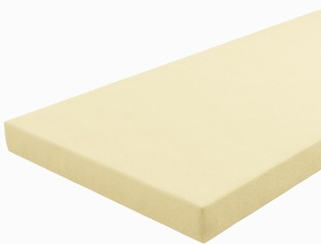 PRZEŚCIERADŁO JERSEY DO ŁÓŻECZKA 160x80 BAWEŁNA - żółty