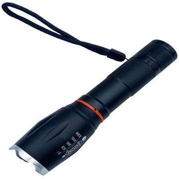 MOCNA LATARKA TAKTYCZNA LED ZOOM WOJSKOWA BATERIE