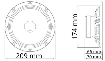 АВТОМОБИЛЬНЫЕ ДИНАМИКИ AUDISON 200MM ДЛЯ VW T5 TRANSPORTER MULTIVAN CARAVELLE