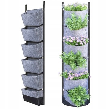 Torba do sadzenia truskawek czarna 107x30cm,beton