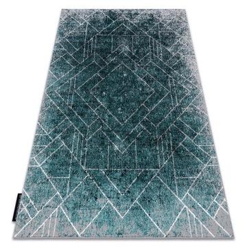 DYWAN GLAMOUR 120x170 ROMBY szary/zielony #GR4322