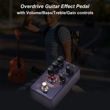 MOSKYAudio Педаль эффектов для гитары Overdrive 4 режима