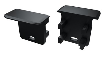 Zaślepka do profilu LED TYP-G czarna z otworem kpl