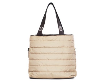 СТЕГАНАЯ СУМКА-ШОППЕР SOLOME BAG, БЕЖЕВЫЙ