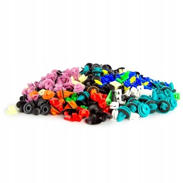 Zestaw spinki kołki samochodowe MAX Ściągacze