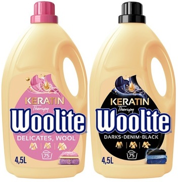 WOOLITE DARK DELICATE Płyn do prania Czarnego i Wełny z kreatyną. 2x 4,5l