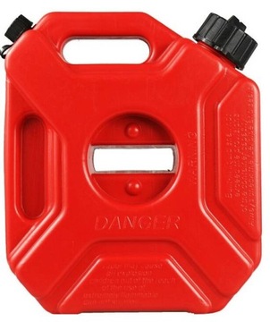 Kanister 5L z lejkiem do quada ATV 30x12x26 cm + mocowanie i zamek na klucz
