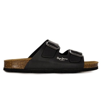 Pepe Jeans Klapki męskie Black czarne PMS90108 999 r.42