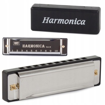 Harmonika harmonijka ustna z etui dla początkujących